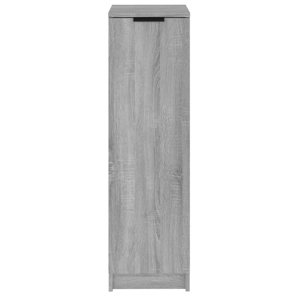 VidaXL Schoenenkast 30x35x100 cm bewerkt hout grijs sonoma eikenkleur