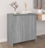 VidaXL Dressoir 70x41x75 cm bewerkt hout grijs sonoma eikenkleurig