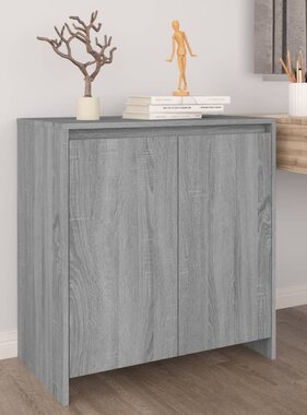 VidaXL Dressoir 70x41x75 cm bewerkt hout grijs sonoma eikenkleurig