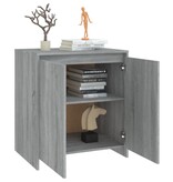VidaXL Dressoir 70x41x75 cm bewerkt hout grijs sonoma eikenkleurig