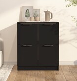 VidaXL Dressoir 60x30x70 cm bewerkt hout zwart