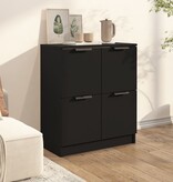 VidaXL Dressoir 60x30x70 cm bewerkt hout zwart