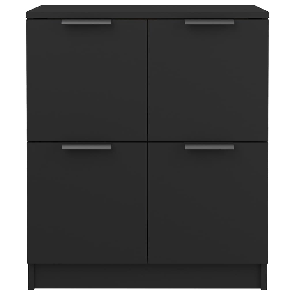 VidaXL Dressoir 60x30x70 cm bewerkt hout zwart