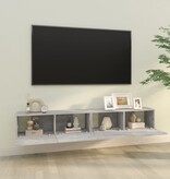 VidaXL Tv-meubelen 2 st wandgemonteerd 100x30x30 cm hout betongrijs