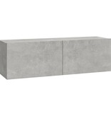 VidaXL Tv-meubelen 2 st wandgemonteerd 100x30x30 cm hout betongrijs