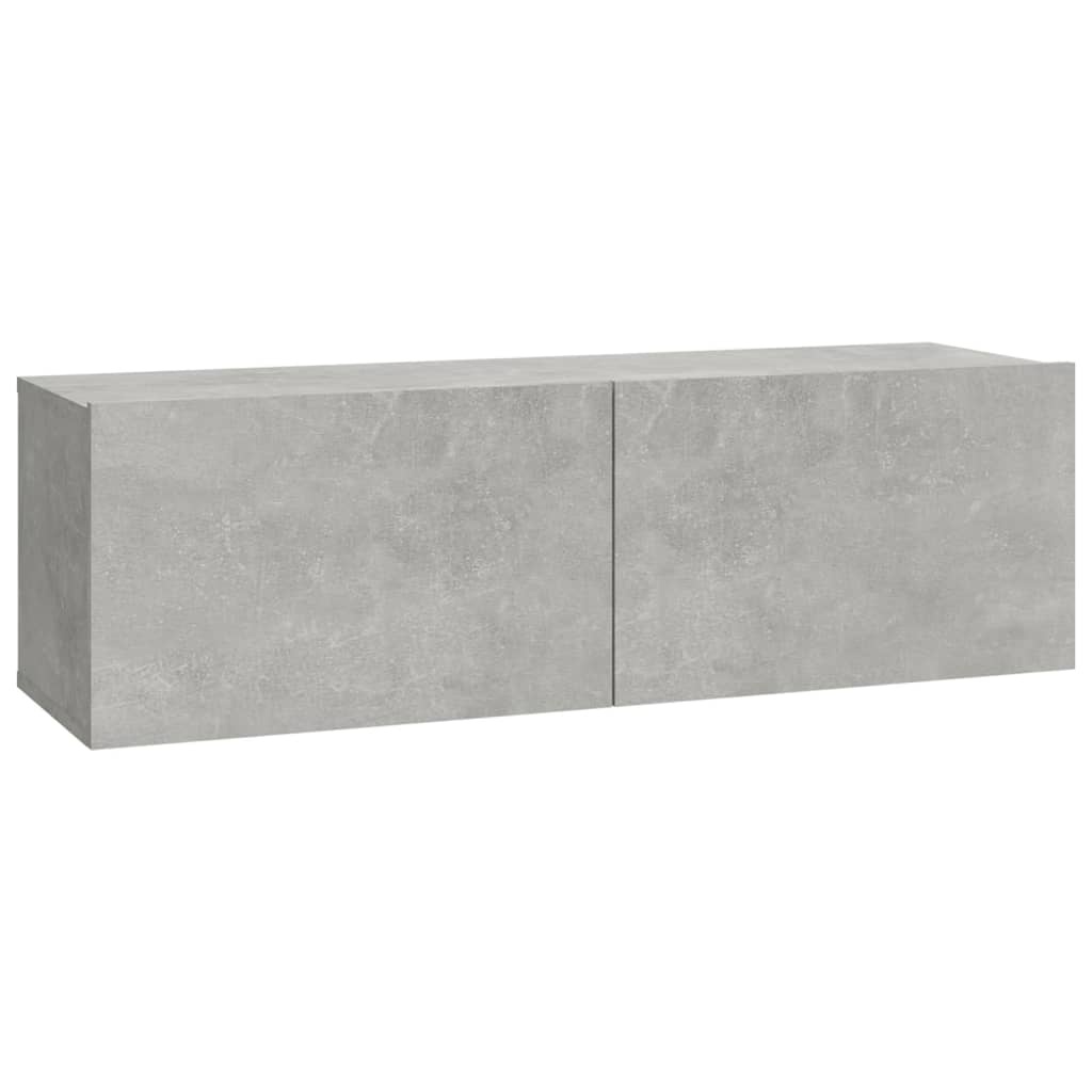 VidaXL Tv-meubelen 2 st wandgemonteerd 100x30x30 cm hout betongrijs