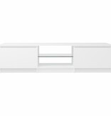 VidaXL Tv-meubel met LED-verlichting 140x40x35,5 cm wit