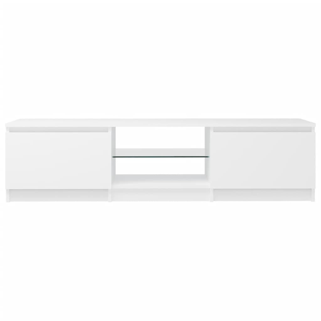 VidaXL Tv-meubel met LED-verlichting 140x40x35,5 cm wit