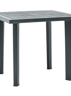 vidaXL Tuintafel 80x75x72 cm kunststof groen