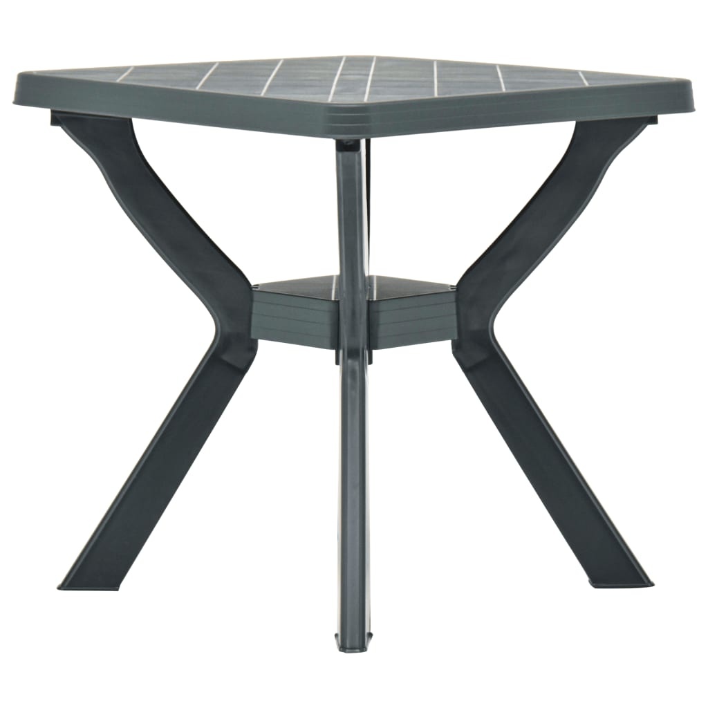VidaXL Bistrotafel 70x70x72 cm kunststof groen