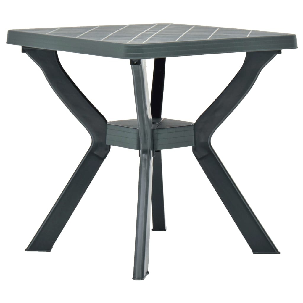 VidaXL Bistrotafel 70x70x72 cm kunststof groen