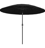 VidaXL Parasol met aluminium paal 270 cm zwart