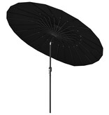 VidaXL Parasol met aluminium paal 270 cm zwart