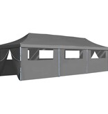 vidaXL Vouwtent pop-up met 8 zijwanden 3x9 m antraciet