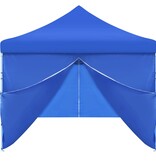 vidaXL Vouwtent pop-up met 8 zijwanden 3x9 m blauw