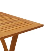 vidaXL Tuintafel 110x110x75 cm massief acaciahout