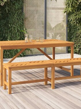 vidaXL Tuintafel 150x90x74 cm massief acaciahout