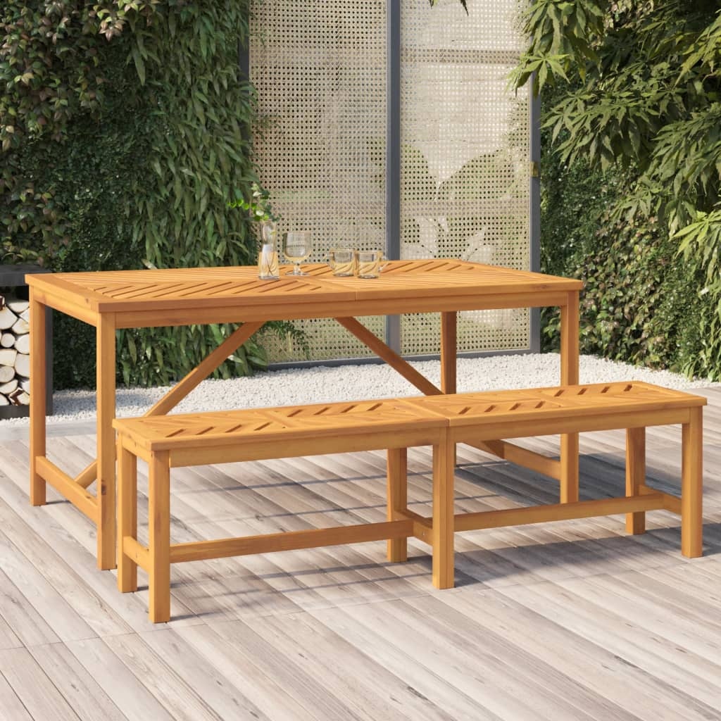 vidaXL Tuintafel 150x90x74 cm massief acaciahout