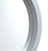 vidaXL Wandspiegel met band Ø 45 cm zilverkleurig