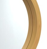 vidaXL Wandspiegel met band Ø 45 cm goudkleurig