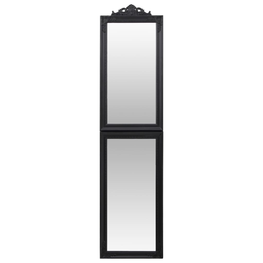 vidaXL Spiegel vrijstaand 45x180 cm zwart