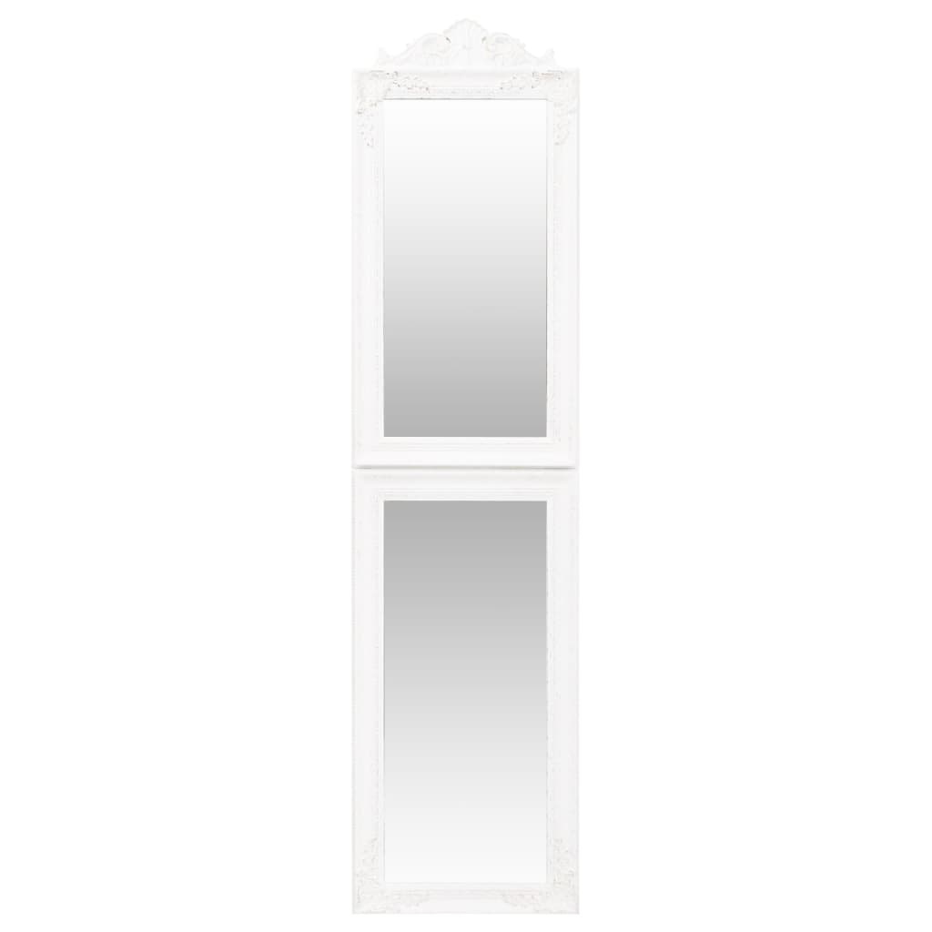 vidaXL Spiegel vrijstaand 45x180 cm wit