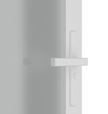vidaXL Binnendeur 102,5x201,5 cm matglas en aluminium wit