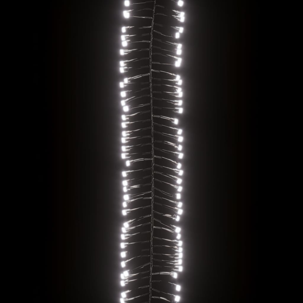 vidaXL Lichtslinger cluster met 400 LED's koudwit 7,4 m PVC