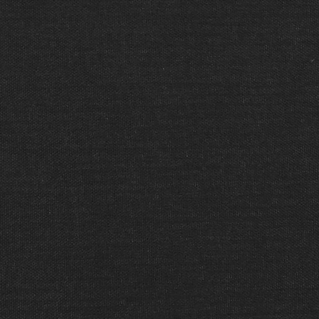 vidaXL Voetenbank 60x60x39 cm stof en kunstleer zwart