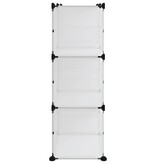 vidaXL Schoenenrek 84x31,5x93 cm polypropeen transparant