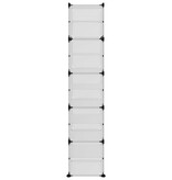 vidaXL Schoenenrek 44x31,5x153,5 cm polypropeen transparant