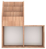 vidaXL Kindertijdschriftenrek 71x30x78,5 cm spaanplaat sonoma eiken