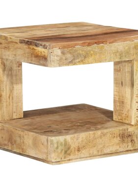 vidaXL Salontafel 45x45x40 cm massief mangohout