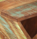 vidaXL Bijzettafel 35x35x55 cm massief gerecycled hout