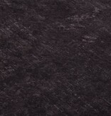 vidaXL Vloerkleed wasbaar anti-slip 80x300 cm zwart en goudkleurig