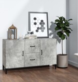 VidaXL Dressoir 100x36x60 cm bewerkt hout betongrijs