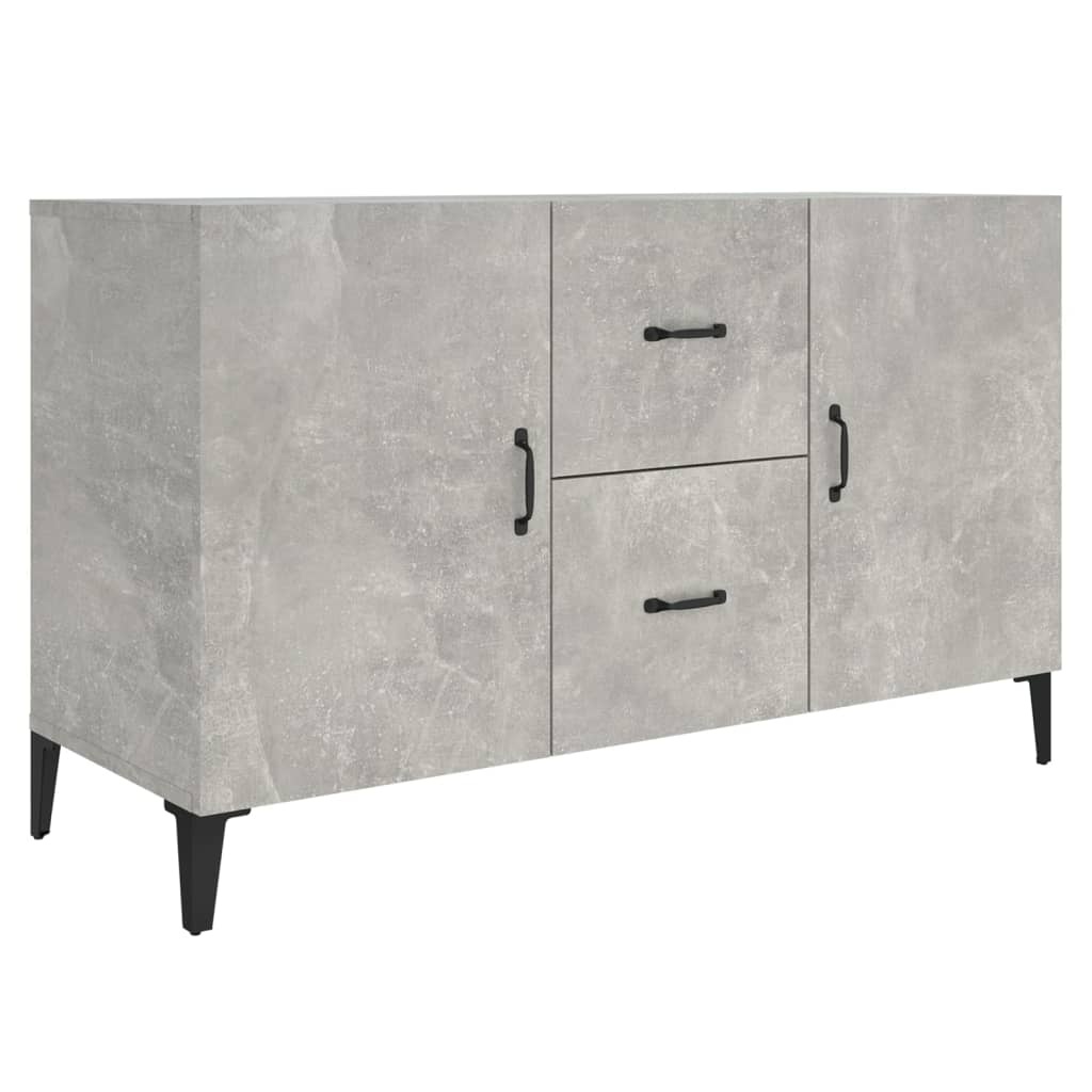 VidaXL Dressoir 100x36x60 cm bewerkt hout betongrijs