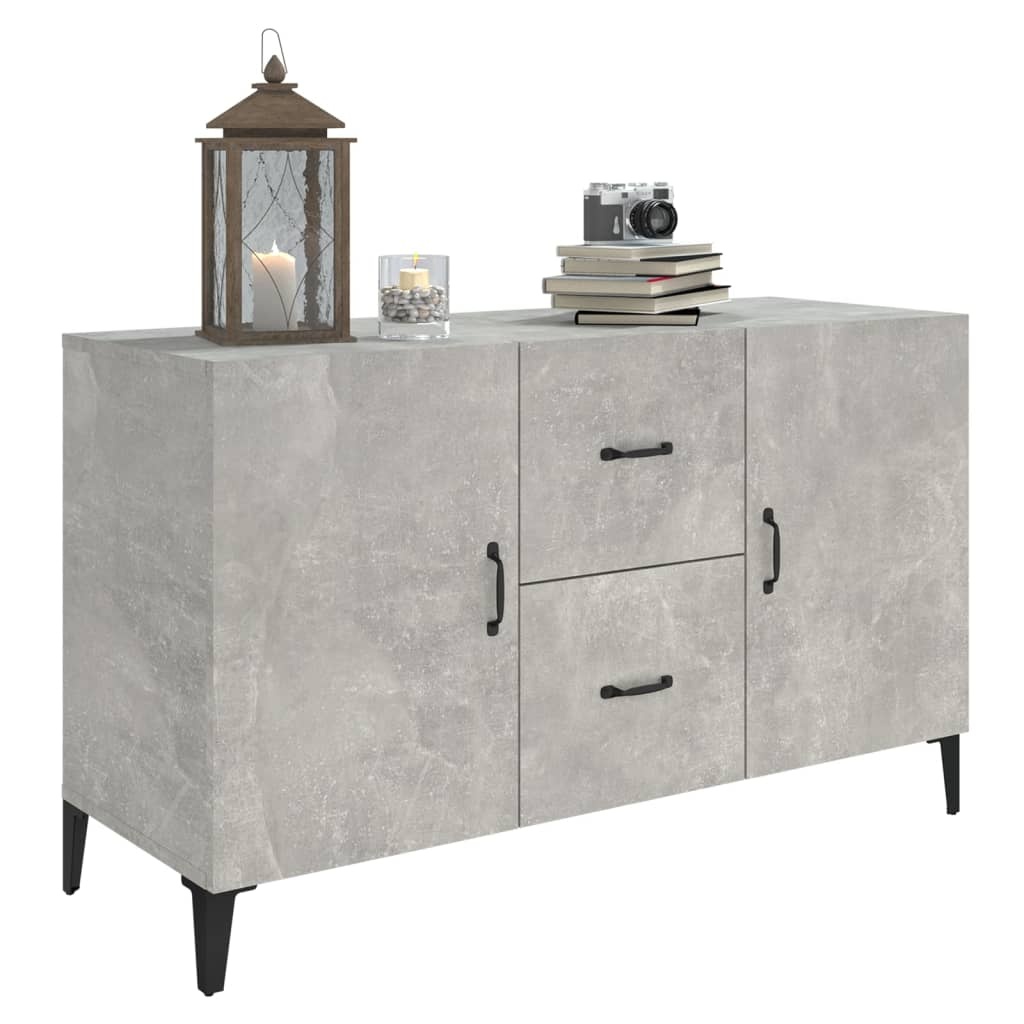 VidaXL Dressoir 100x36x60 cm bewerkt hout betongrijs