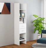 VidaXL Boekenkast 40x35x180 cm spaanplaat wit