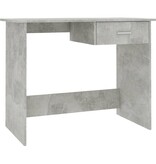 VidaXL Bureau 100x50x76 cm bewerkt hout betongrijs