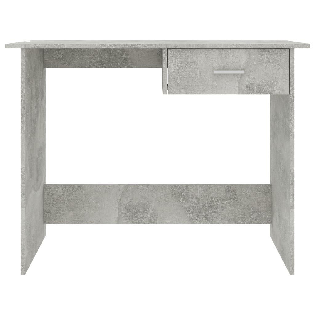 VidaXL Bureau 100x50x76 cm bewerkt hout betongrijs