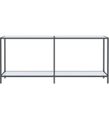 vidaXL Wandtafel 180x35x75,5 cm gehard glas wit