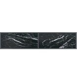 vidaXL Wandtafel 160x35x75,5 cm gehard glas zwart