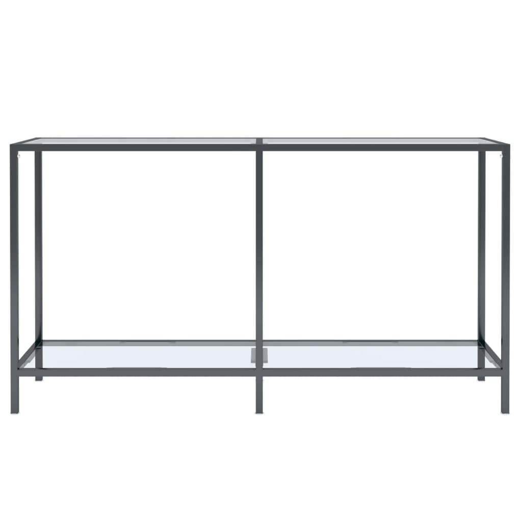 vidaXL Wandtafel 140x35x75,5 cm gehard glas transparant