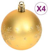 vidaXL 70-delige Kerstballenset goud en rood