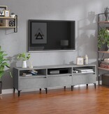 VidaXL Tv-meubel 150x30x44,5 cm bewerkt hout betongrijs