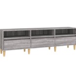 VidaXL Tv-meubel 150x30x44,5 cm bewerkt hout grijs sonoma eikenkleurig