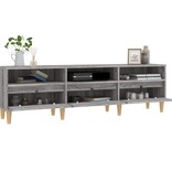 VidaXL Tv-meubel 150x30x44,5 cm bewerkt hout grijs sonoma eikenkleurig