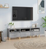 VidaXL Tv-meubel 150x30x44,5 cm bewerkt hout betongrijs