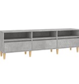 VidaXL Tv-meubel 150x30x44,5 cm bewerkt hout betongrijs